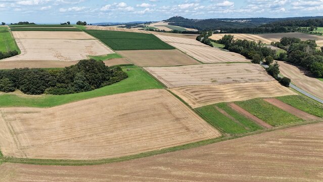 Felder in vorderen Odenwald