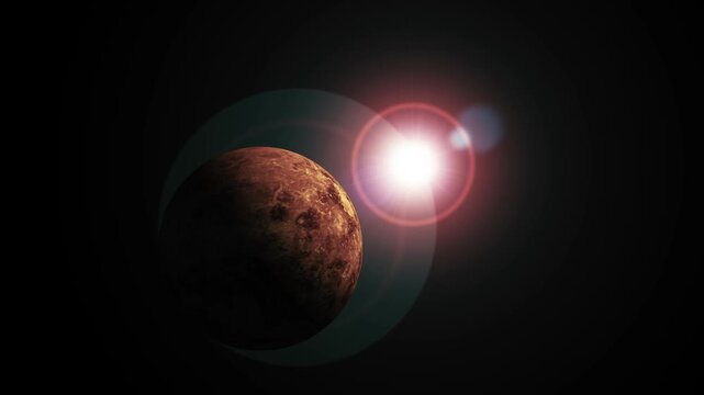 High Resolution 3D Makemake Planet Animation for Astronomy and Space Science Concepts
