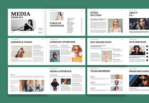 Media Press kit Brochure Template Design