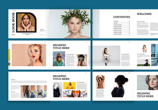 Minimal Lookbook Template Layout Design
