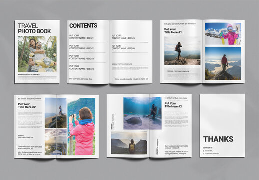 Photography Album Book Layout