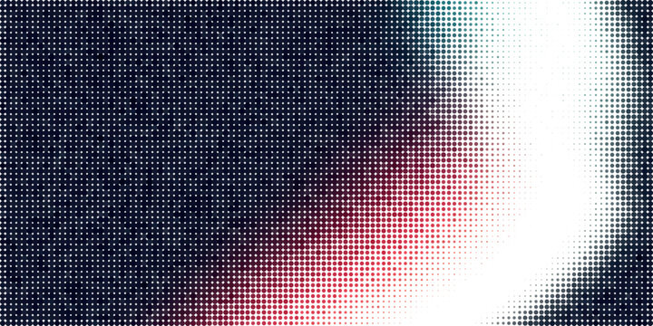 Halftone, Abstract geometric pixel art pattern with red and green accents Vector, illustration