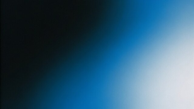 White, blue and black blurred abstract gradient on dark grainy background with soft glowing light, modern widescreen banner for website headers, presentations, posters, covers, digital branding 