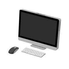 Fototapeta premium Modern Desktop Computer Illustration