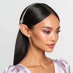 Obraz premium Elegant Portrait of a Glamorous Model