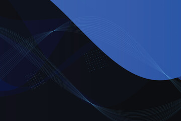 Abstract fluid dynamics with gradient blue and white light trails © Solaiman77