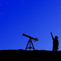 Observando las estrellas con telescopios © Franpm