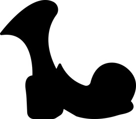 Clown Shoes Vector Icon, Whimsical Footwear , Fun Character Boots, performing tricks with balloons unicycles and juggling props, Circus discipline icons depicting aerial and acrobatic acts design © Rabia