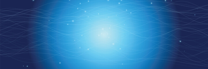 Ethereal blue gradient nebula with cosmic wave patterns glow © Solaiman77