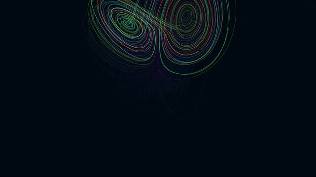 Abstract Colorful Lorenz Attractor: Chaos Theory and Complex Systems