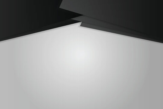 Minimalist black-and-white geometric ceiling split lines