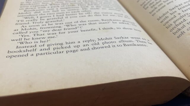 open book with words