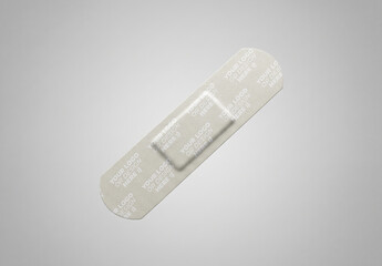 Adhesive Bandage Floating in Air Design Logo Mockup