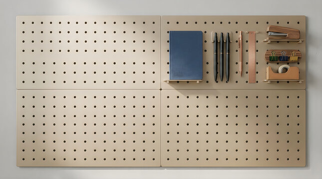 Wooden pegboard, organization board, workshop storage, garage accessories Back to School