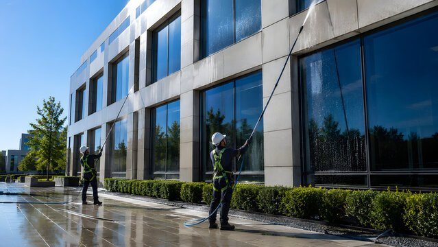 Commercial Building Pressure Washing Service