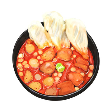 Seblak food from Indonesia 