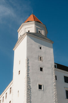 The tower of the fortress in Bratislava. 