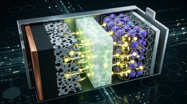 Internal Structure of New Energy Battery with Energy Transfer