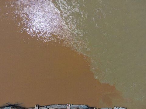 Scenic Sangam Point Leh Ladakh
Indus Valley River Confluence
Ladakh River Landscape Aerial View