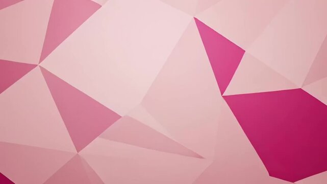Geometric shapes form abstract pink background with triangles
