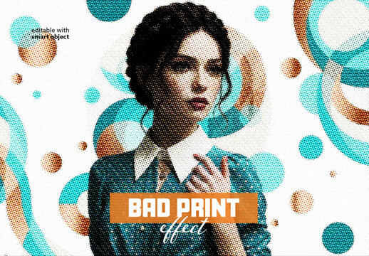 Bad Print Photo Effect