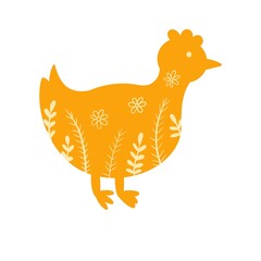hen and chicken artwork Easter decorating print  © Anna