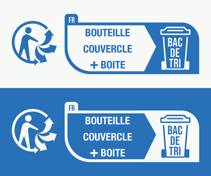 Triman France Recycling Bottle Cap Box Recycling Icon