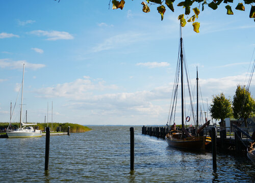 Ahrenshoop, Darss Peninsula, marina and small port at the Haff