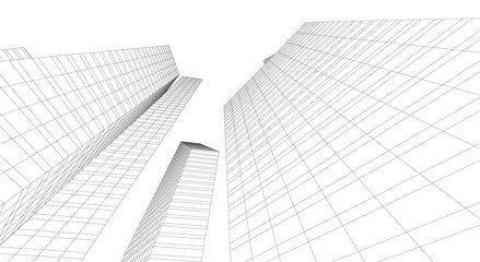 Fototapeta premium architecture building abstract vector illustration