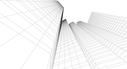 Fototapeta premium architecture building abstract vector illustration