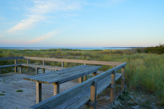 Baltic Sea, rest area, view of the dunes, Ahrenshoop, Germany, Dar&szlig; Peninsula