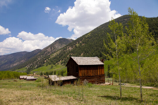 Wooden Cabin in Colorado Ghost Town