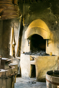 Old Blacksmith Forge Interior