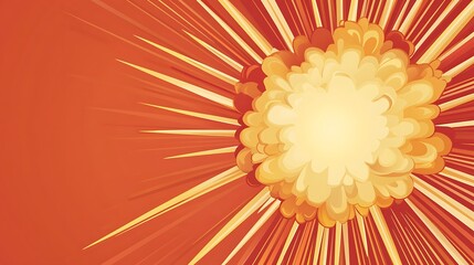 Fototapeta premium Eye-Catching Comic Burst Colorful Explosion Background for Dynamic Artwork