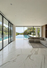 Fototapeta premium villa luxury house interior