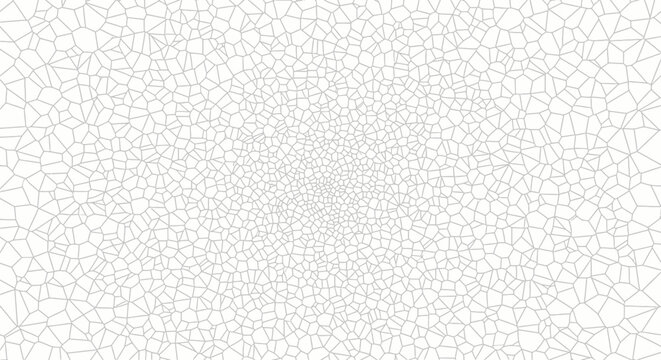 Abstract geometric pattern of irregular polygons in grey and white. Minimalist background.