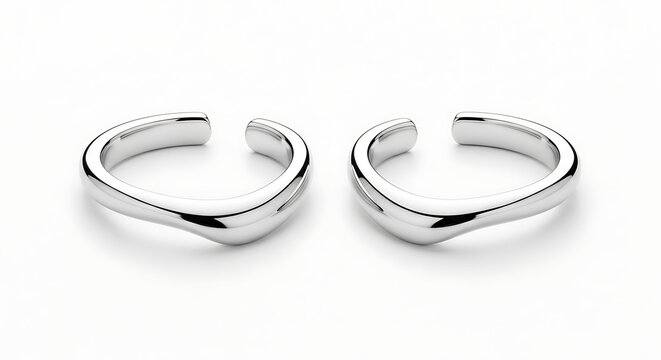 Minimalist silver toe rings modern foot jewelry for women