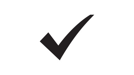 Check Mark Silhouette Against A White Background Silhouette © MDSHANTO