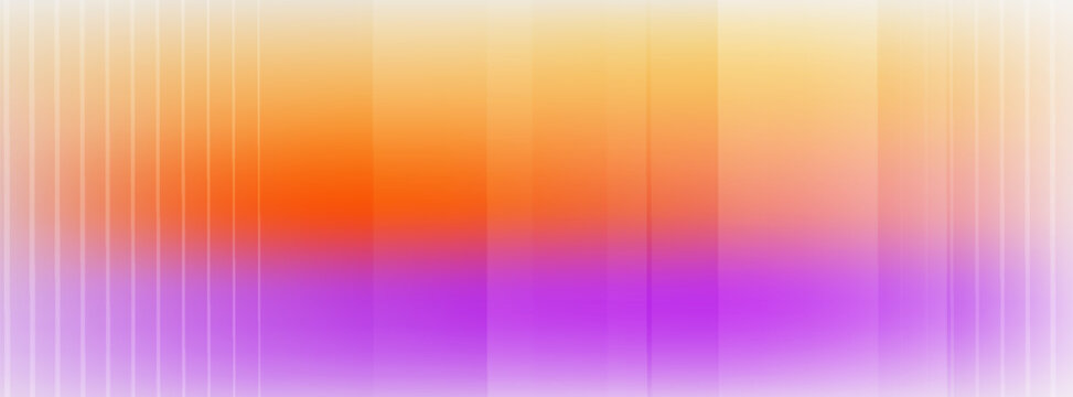 Abstract orange purple gradient vector background banner with dynamic vertical stripes, soft geometric blocks and copy space