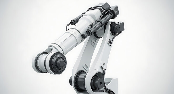 Industrial robotic arm for automated manufacturing and precision assembly tasks