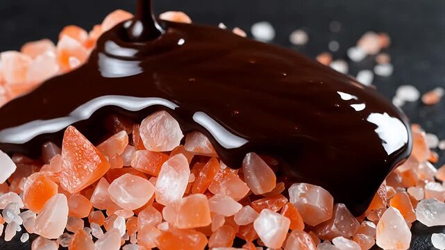 Pink Himalayan salt crystals
