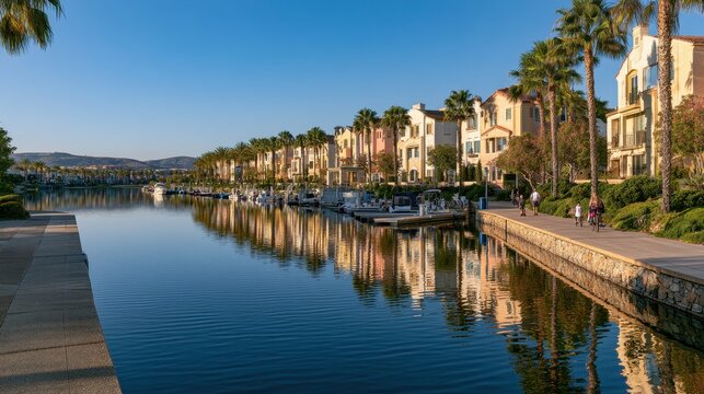 Eastlake Lakeside Neighborhood in Chula Vista, San Diego County, daytime scene