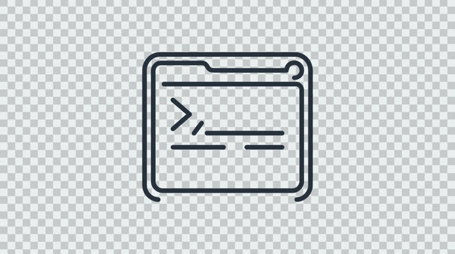 Command line interface software terminal window icon.