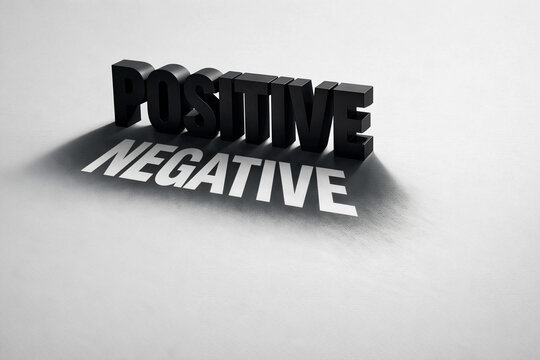concetto in cui Il positivo e il negativo sono il riflesso l'uno dell'altro, a concept in which the positive and the negative are reflections of each other