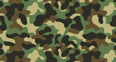 Ilustração imagem grande de camuflagem do exército verde.  © Cristian