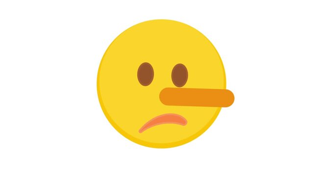 Lying Face Animated Expression Loop