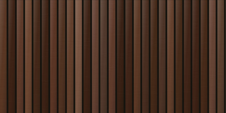 Dark brown vertical wood plank wall abstract background with subtle texture.