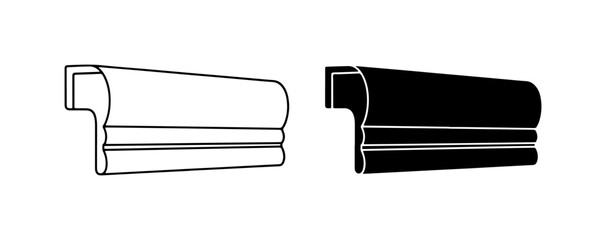 Architectural Molding Profiles, Decorative Trim Elements, Classic Cornice Designs, Interior Design Accents © Md