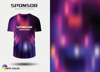 Abstract neon gradient sports jersey design template for sublimation printing © Bright-Designer