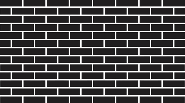 Black brick wall texture background
